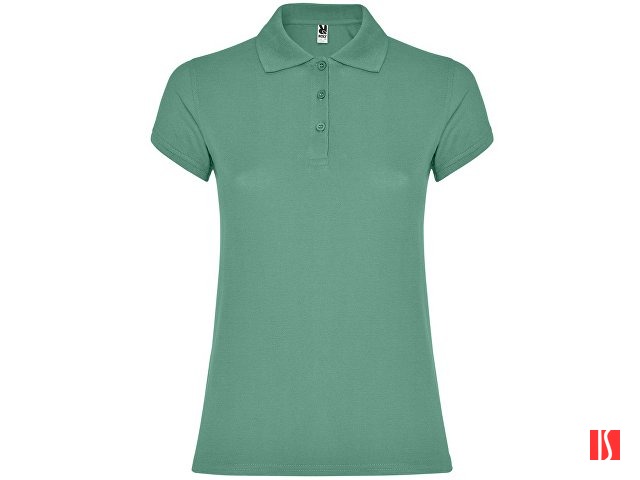 Рубашка-поло "Star" женская, темный ментол