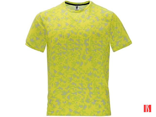 Футболка "Assen" мужская, пиксельный неоновый желтый