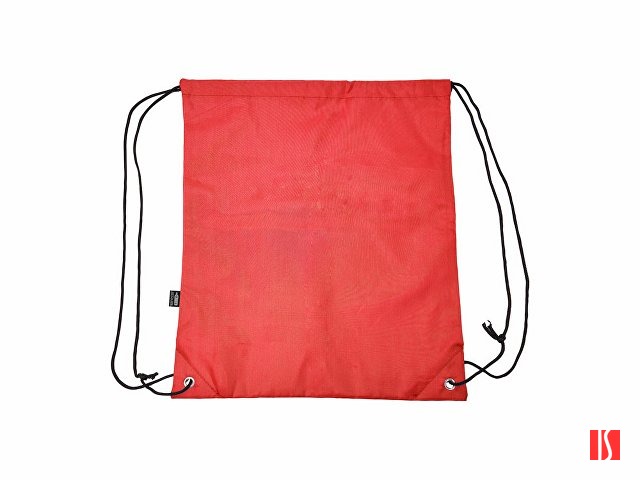 Рюкзак-мешок LARUS из мягкого материала RPET, красный