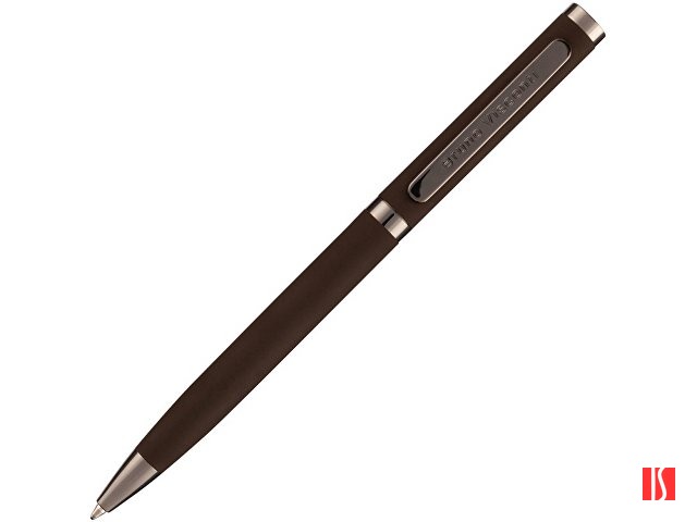 Ручка "Firenze" шариковая автоматическая софт-тач, коричневая