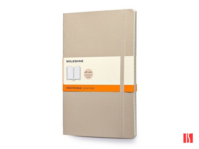 Записная книжка Moleskine Classic Soft (в линейку), Large (13х21см), бежевый