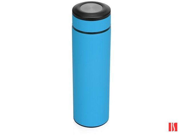 Термос «Confident» с покрытием soft-touch 420мл, голубой (P)