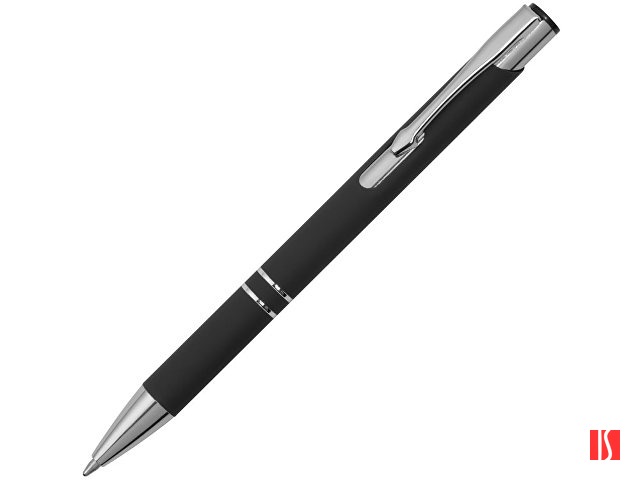 Ручка металлическая шариковая "Legend Gum" софт-тач, черный