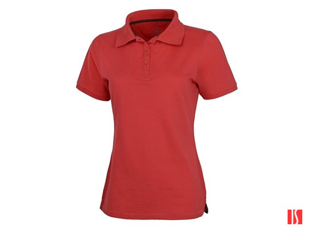 Calgary женская футболка-поло с коротким рукавом, красный