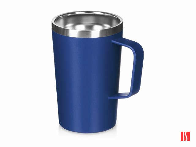 Стальная кружка с двойными стенками и порошковым покрытием "Tibet", нейви