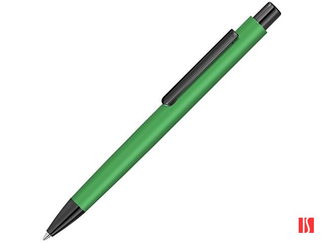 Металлическая шариковая ручка soft touch "Ellipse gum", зеленый