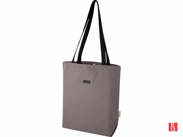 Универсальная эко-сумка Joey из холста, объемом 14 л, серый