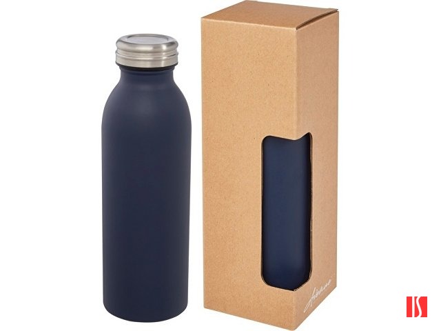 Бутылка Riti объемом 500 мл с медной обшивкой и вакуумной изоляцией , темно-синий