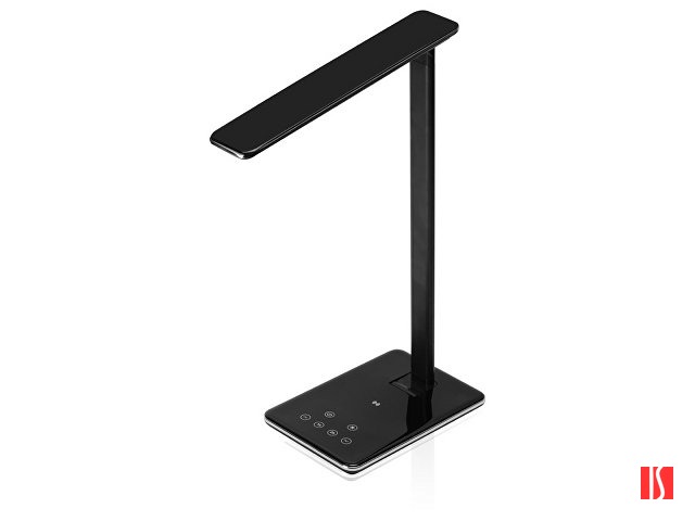 Настольная лампа с функцией беспроводной зарядки "Starline", черный