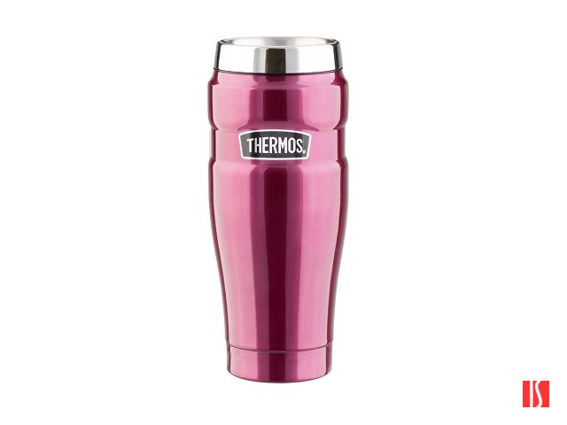 Кружка-термос со стальной колбой SK1005 Matte Raspberry leak proof Vacuum Travel Tumbler, 470ml., красный