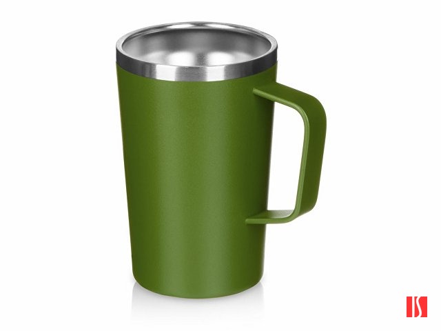 Стальная кружка с двойными стенками и порошковым покрытием "Tibet", хаки