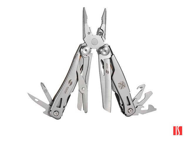 Мультитул Stinger, 106 мм, 15 функций, сталь/АБС-пластик, оранжевый, в комплекте нейлоновый чехол