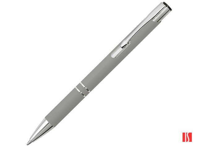 Ручка металлическая шариковая C1 софт-тач, серый