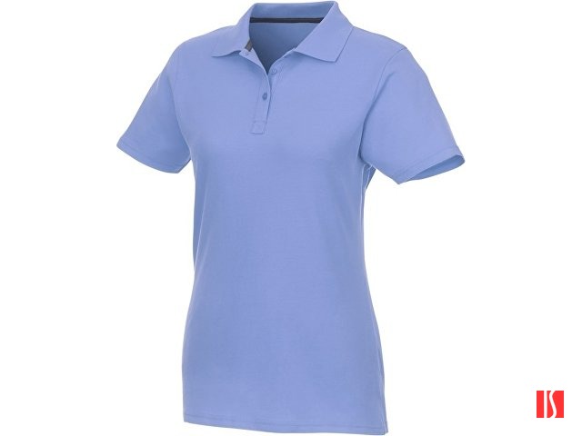 Женское поло Helios с коротким рукавом, светло-синий