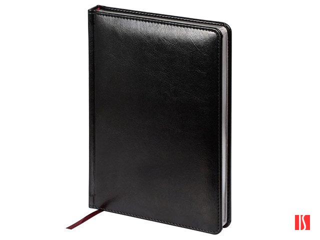 Ежедневник недатированный А5 "Sidney Nebraska", черный (серебряный обрез)