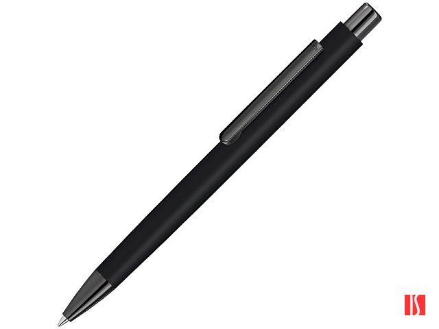 Металлическая шариковая ручка soft touch "Ellipse gum", черный