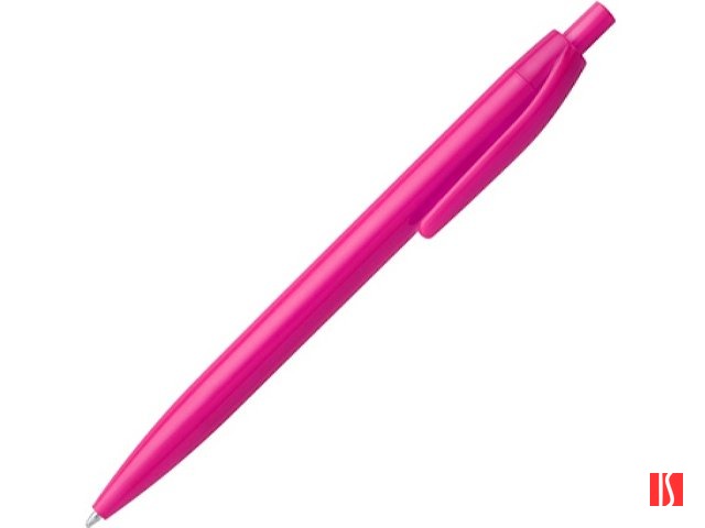 Ручка пластиковая шариковая STIX, синие чернила, фуксия