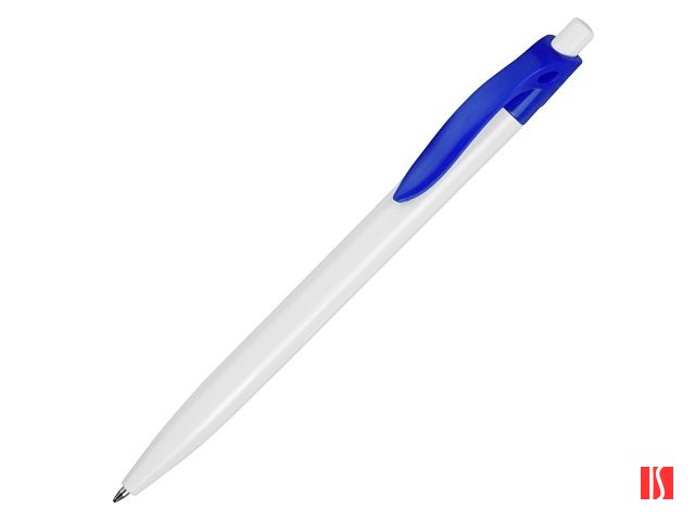 Ручка шариковая "Какаду", белый/ярко-синий