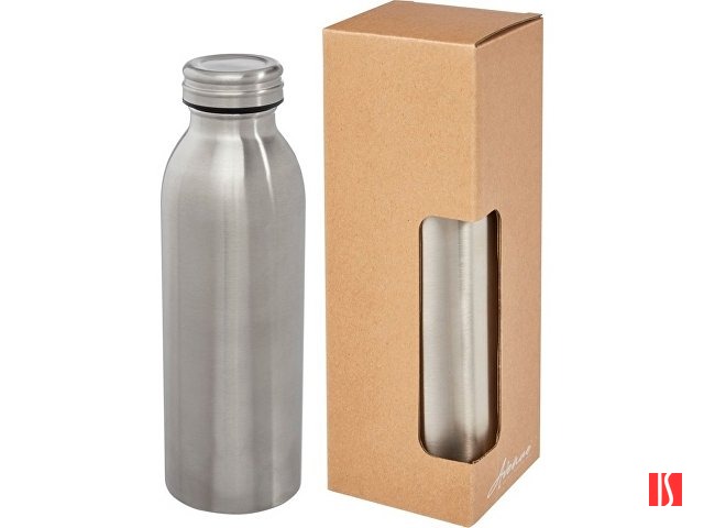 Бутылка Riti объемом 500 мл с медной обшивкой и вакуумной изоляцией , серебристый