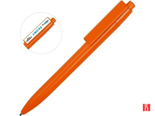 Ручка пластиковая шариковая «Mastic» под полимерную наклейку, оранжевый