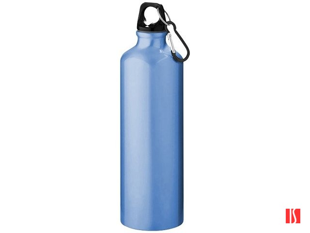 Алюминиевая бутылка для воды Oregon объемом 770 мл с карабином - Светло-синий