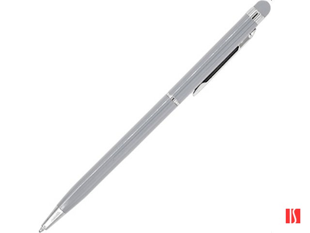 Ручка-стилус металлическая шариковая BAUME, серебристый