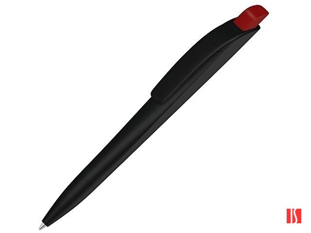 Ручка шариковая пластиковая "Stream", черный/красный