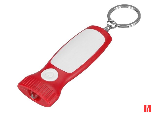 Брелок-фонарик "Каяма", красный/белый