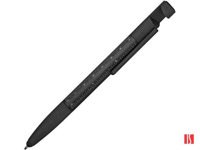 Ручка-стилус пластиковая шариковая многофункциональная (6 функций) «Multy», черный