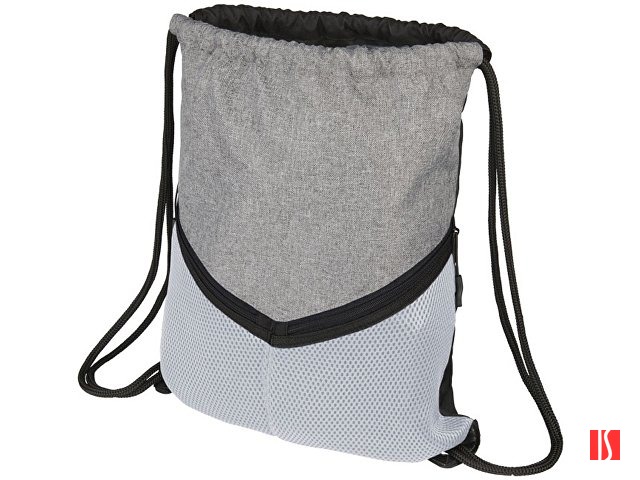 Спортивный рюкзак-мешок, серый/белый