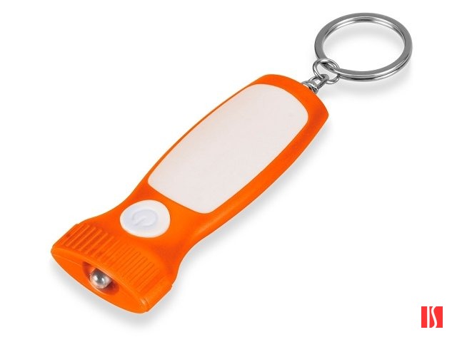 Брелок-фонарик "Каяма", оранжевый/белый