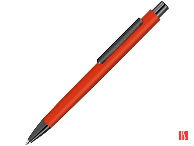 Металлическая шариковая ручка soft touch "Ellipse gum", оранжевый