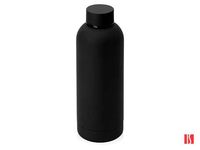 Вакуумная термобутылка "Cask" Waterline, soft touch, 500 мл, черный (Р)