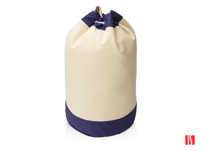 Рюкзак-мешок «Indiana» хлопковый, 180гр, натуральны/синий