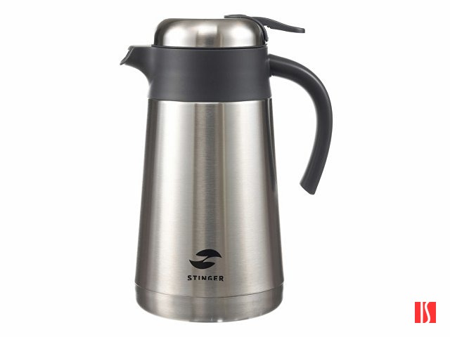 Термокофейник Stinger, 1,6 л, нержавеющая сталь, серебристый, 18 x 13,6 x 25,9 см