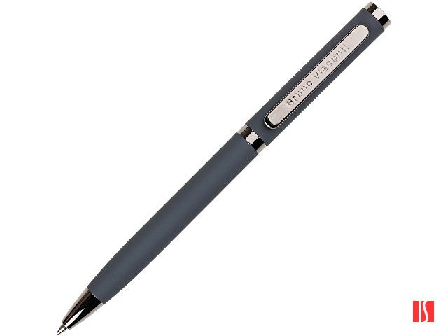 Ручка "Firenze" шариковая автоматическая софт-тач, серая