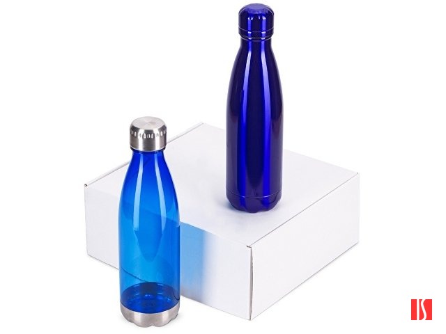 Купить Подарочный набор с термосом и бутылкой «Bottle set», синий Подарочный набор с термосом и бутылкой «Bottle set», синий
