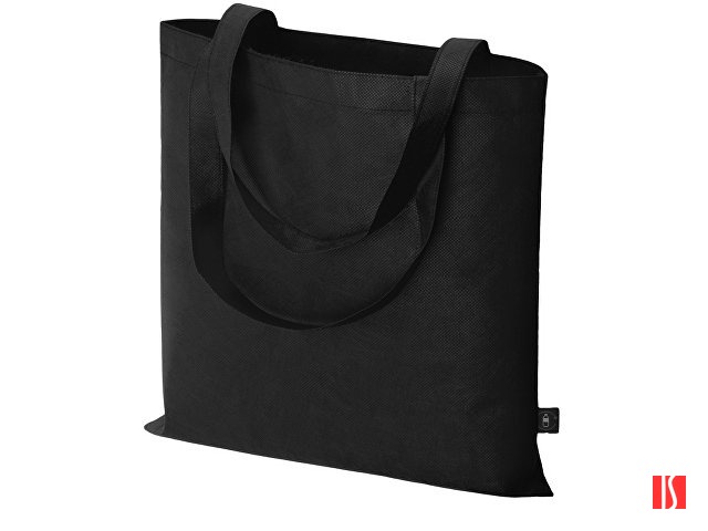 Сумка-шоппер Reviver из нетканого переработанного материала RPET, черный