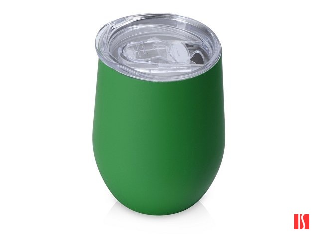 Термокружка Sense Gum, soft-touch, непротекаемая крышка, 370мл, крафтовая упаковка, зеленый