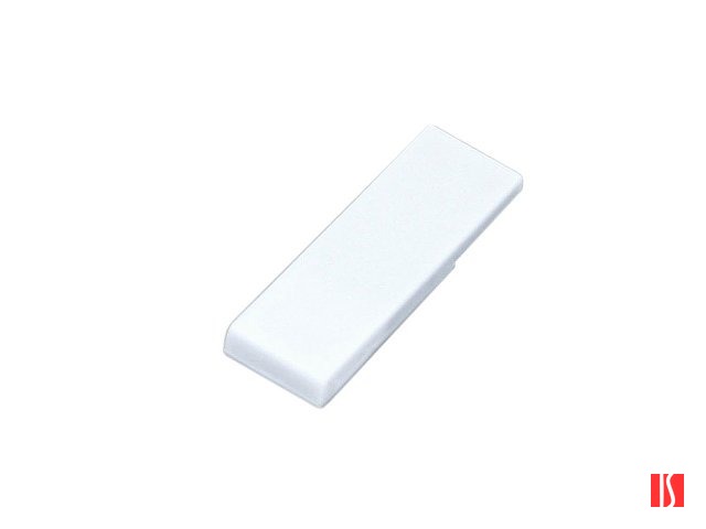 Флешка промо в виде скрепки, 8 Гб, белый