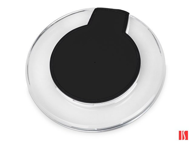 Беспроводная зарядка «Pod» со светодиодной подсветкой, черный