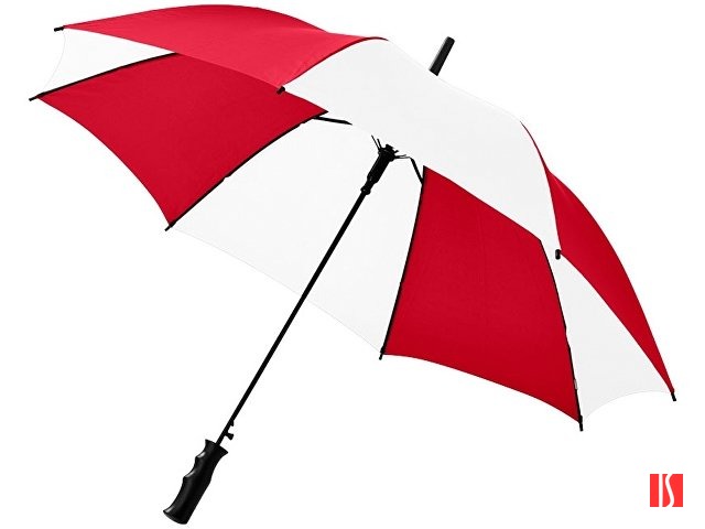 Зонт Barry 23" полуавтоматический, красный/белый