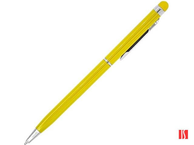 Ручка-стилус металлическая шариковая BAUME, желтый