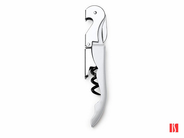 Штопор классический MERLOT из нержавеющей стали, серебристый/белый