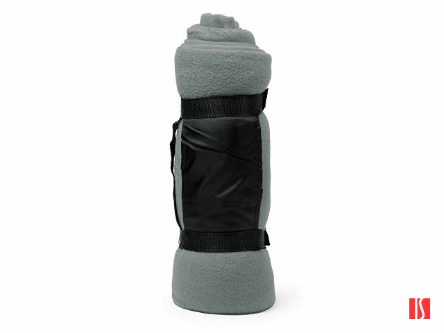 Флисовый плед DANERIS с антипиллинговой обработкой, серый