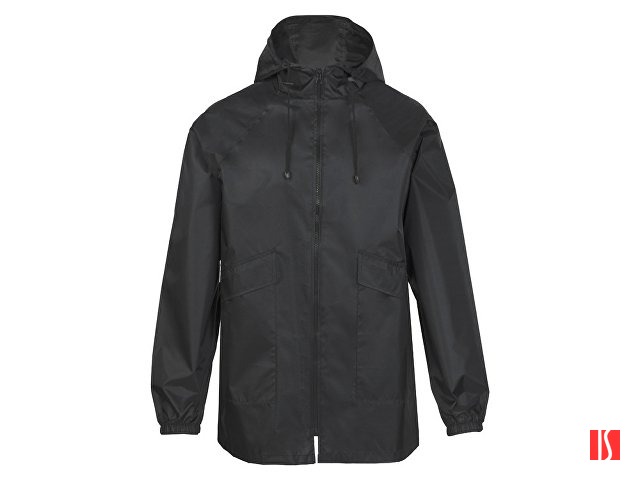 Купить Дождевик «Parka» унисекс, черный Дождевик «Parka» унисекс, черный