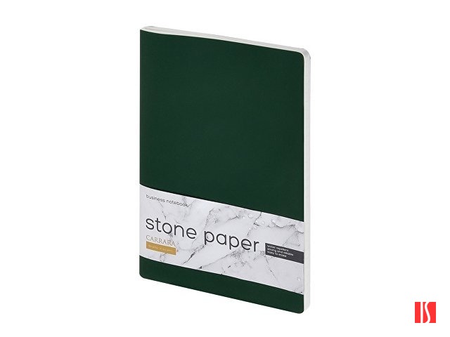 Тетрадь с каменной бумагой А5 "Carrara" 40 л., линейка, зеленый