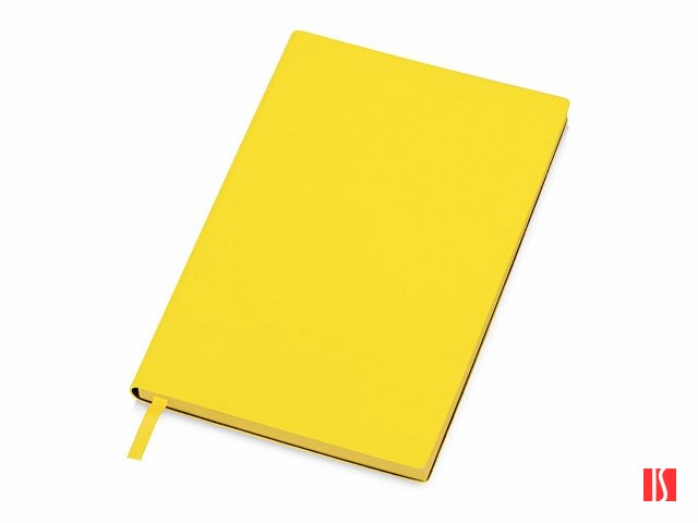 Бизнес-блокнот C1 софт-тач, гибкая обложка, 128 листов, желтый