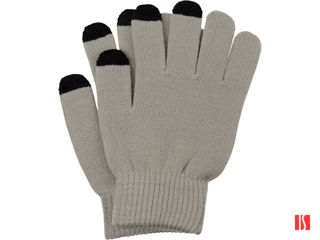 Перчатки для сенсорного экрана, серый, размер S/M