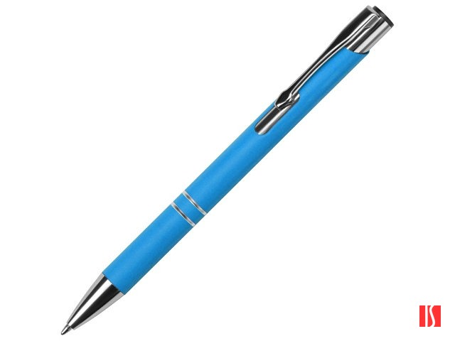 Ручка металлическая шариковая "Legend Gum" софт-тач, голубой